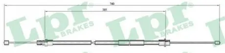 Трос стоянкового гальма LPR C0649B Купити в Україні