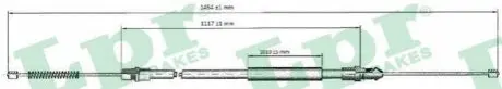 Трос стоянкового гальма LPR C0692B