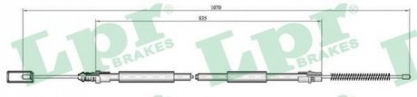 Трос ручного тормоза LPR C0694B