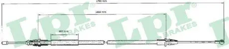 Трос ручного тормоза LPR C0707B