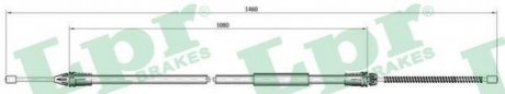 Трос ручного гальма LPR C0709B