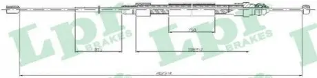 Трос стоянкового гальма LPR C0715B Купити в Україні