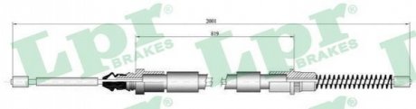 Трос ручного тормоза LPR C0836B