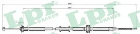 Трос стоянкового гальма LPR C1012B