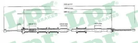 Трос LPR C1321B Купити в Україні