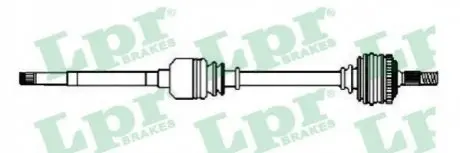 Піввісь BMW X5 (E53) 3.0-4.8 00-06 (R) (L=970mm) LPR DS52212