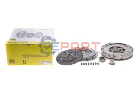 (EN) Self-adjusting clutch kit with dual-mass flywheel (з болтами: так, з автоматичним регулюванням з болтами з диском з підшипником вимкнення зчеплення з наж. диском, 240мм) AUDI A4 B6 2.5D 11.00 LuK 600017800 Купити в Україні