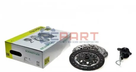 Фото Комплект зчеплення Renault Megane/Scenic 1.9 dCi 08- (d=240mm) (+вижимний), F9Q LuK (624331633) зображення 1