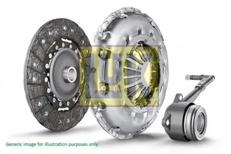 Комплект зчеплення (з вижимним підшипником, 240мм) ALFA ROMEO 156, 166 FIAT BRAVO II LANCIA DELTA III, THESIS 1.9D/2.0D/2.4D 05.03-12.14 LuK 624335834