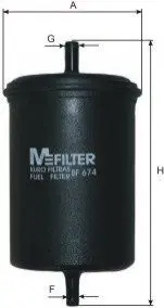 Фильтр топлива M-FILTER BF674 Купить в Украине