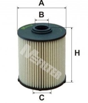 Фильтр топливный (сменный элемент) - (6110900051, 6110900652, 6110920005) M-FILTER DE3120 (фото 1)