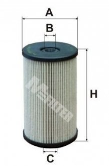 Фильтр топливный (сменный элемент) - (3C0127434, 3C0127177) M-FILTER DE3128 (фото 1)