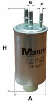 Фильтр топливный 1.8TDCi Connect 02-/Focus 01- (3 трубки) - DF 3508 (0K52A23570A, 1137026, 1230645) M-FILTER DF3508