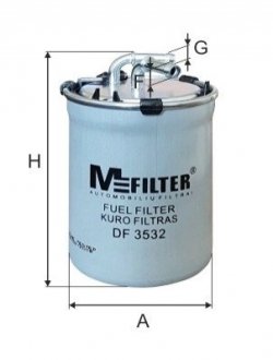 Фільтр паливний - (6Q0127401F, 6Q0127400F) M-FILTER DF3532