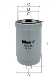 Фільтр паливний Hyundai/Kia 1.4-2.2CRDi 05- - DF 3570 (3192226910) M-FILTER DF3570