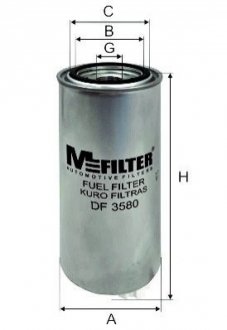 Фільтр паливний M-FILTER DF3580