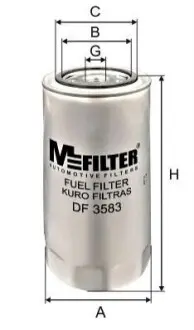 Паливний фільтр M-FILTER DF3583 Купити в Україні