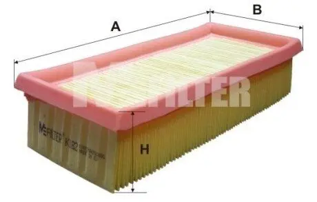 Фільтр повітряний VW Passat/Golf/Jetta 1.5-1.8 74-93 M-FILTER K182 Купити в Україні