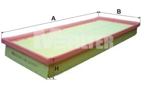 Фото Повітряний фільтр M-FILTER (K340) зображення 1