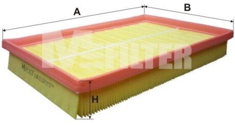 Фильтр воздушный Skoda, VW (выр-во) M-FILTER K410