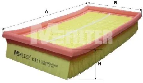 Фільтр повітряний Ford Connect 1.8DI/TDCi 02 M-FILTER K411 Купити в Україні