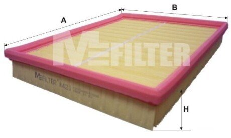 Фільтр повітряний Astra H 1.3/1.7 CDTI 04-/ G 2.0/2.2 DTI 99-05 M-FILTER K 421