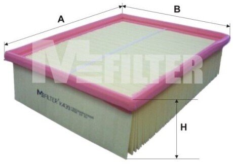 Фильтр воздушный Passat B5/A4/A6 2.5TDI 97>04 M-FILTER K 439