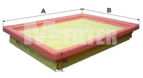 Фільтр повітряний Honda Civic VI 1.4/1.6i 95-01/Nissan X-Trail 2.5 07-14/Primera 1.6i 98-02 M-FILTER K 450 Купити в Україні