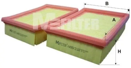 Фильтр воздушный Caddy II 1.4i (AUD)/Polo/Seat M-FILTER K 499-2 Купить в Украине