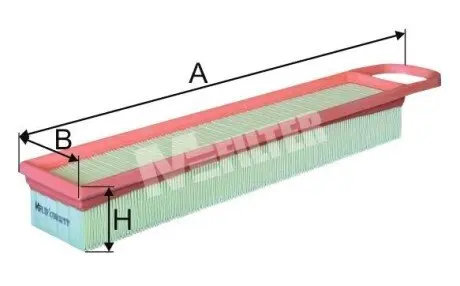 Фільтр повітряний Citroen Berlingo/ Mini Cooper/ Peugeot 207/ 208 1.4-1.6 08- M-FILTER K7004 Купити в Україні