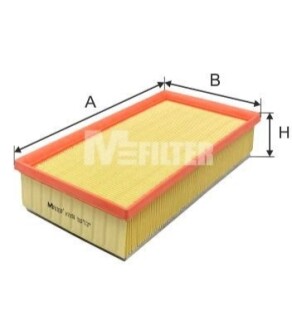 Фільтр повітряний Citroen C4/C5/Jumpy/Peugeot 3008/5008 2.0BlueHDi 13-/Opel Vivaro 19-/Fiat Scudo 22- M-FILTER K7159