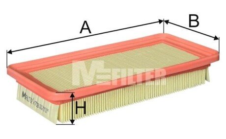 Фильтр воздушный Getz 1.1/1.3/1.4/1.6 02-09 M-FILTER K 728