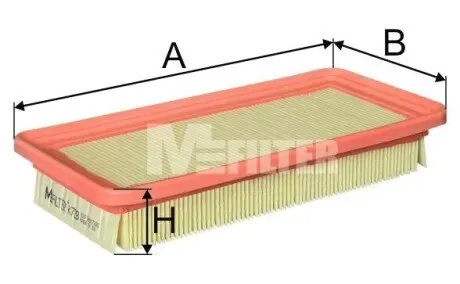 Фильтр воздушный Getz 1.1/1.3/1.4/1.6 02-09 M-FILTER K 728