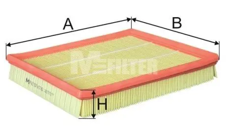 Фільтр повітряний M-FILTER K 745 Купити в Україні