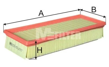 Фільтр повітряний Audi A4/A5 1.8-2.0TFSI 07- (з поролоном) M-FILTER K751 Купити в Україні
