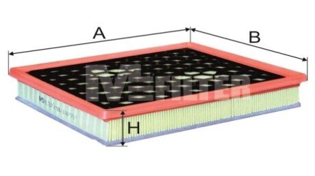 Фільтр повітряний OPEL Insignia; SAAB 9-5 II (вир-во) - K786/1 (95519047, 834895, 13319421) M-FILTER K7861