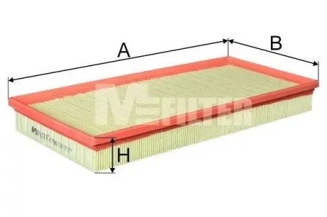 Фільтр повітряний MB A-class (W169)/B-class (W245) 04-12 M-FILTER K796 Купити в Україні