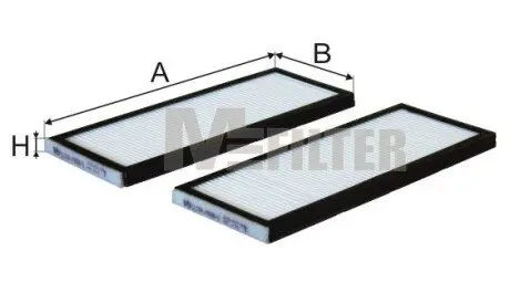 Фільтр повітряний M-FILTER K90062 Купити в Україні