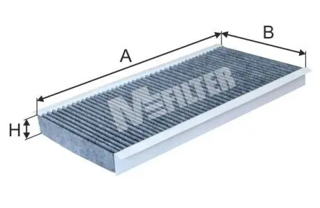Фільтр салону MB A-class (W169)/B-class (W245) (вугільний) M-FILTER K9037C Купити в Україні