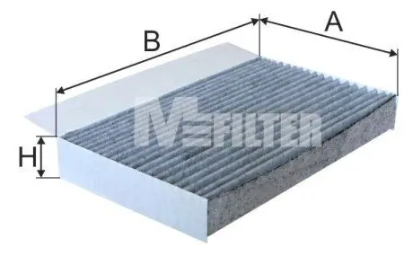 Фильтр воздуха (салона) M-FILTER K9044C Купить в Украине