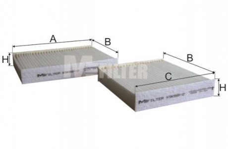 Фильтр салона M-FILTER K90582