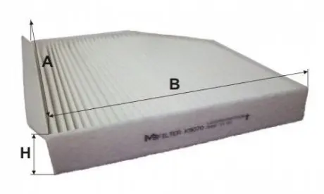 Фільтр салону Audi A4/A6 1.8-4.2TFSI 07 M-FILTER K9070 Купити в Україні