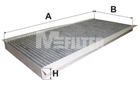 Фільтр салону BMW X5 (E53) 3.0D/Range Rover 4.2/4.4/3.0D (вугільний) M-FILTER K9073C Купити в Україні