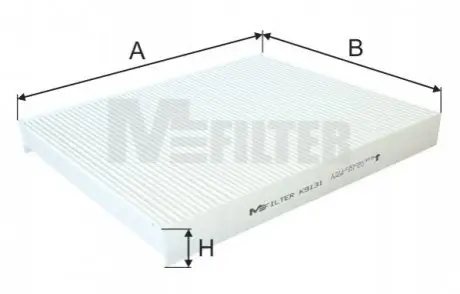 Фільтр салону Hyundai Santa Fe 2.0-2.2CRDI/2.4 09-12 M-FILTER K9131 Купити в Україні