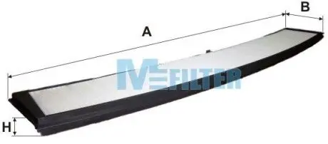 Фільтр салону BMW 3 (E46) 98-05/X3 (E83) 04- M43/M47/M52/M54/N42/N45/N46 M-FILTER K939 Купити в Україні