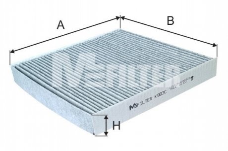 Фільтр повітряний M-FILTER K983C (фото 1)