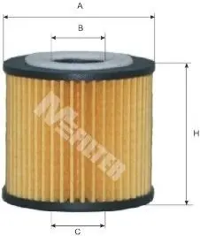 Фильтр масляный 1.2i Polo/Fabia 01-/Roomster 06-/Ibiza 02- M-FILTER TE 600 Купить в Украине