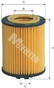 Фільтр масляний Opel Combo 1.4 16V 05- (h=89mm) M-FILTER TE 616 Купити в Україні