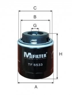 Фільтр оливний - M-FILTER TF6533 (фото 1)