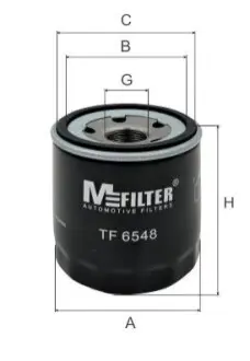 Фільтр масляний Citroen Jumper/Peugeot Boxer 2.2HDI/ Ford Transit 13 M-FILTER TF 6548 Купити в Україні